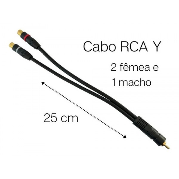 CABO RCA Y 30CM 1M 2F - PERMAK 1M 2F