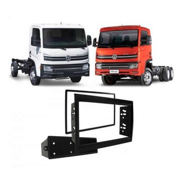 MOLDURA 1/2 DIN VW DELIVERY EXPRESS / DELIVERY 11180 2017> PRETO JP/CH MP5 - EXPEX EPX VW-547